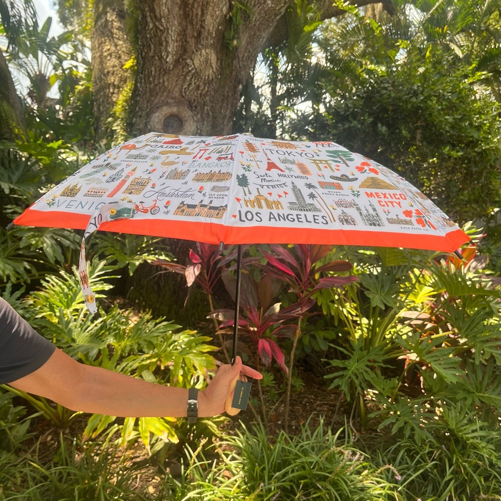 Rifle Paper Co. Multicolor Travel Umbrella
